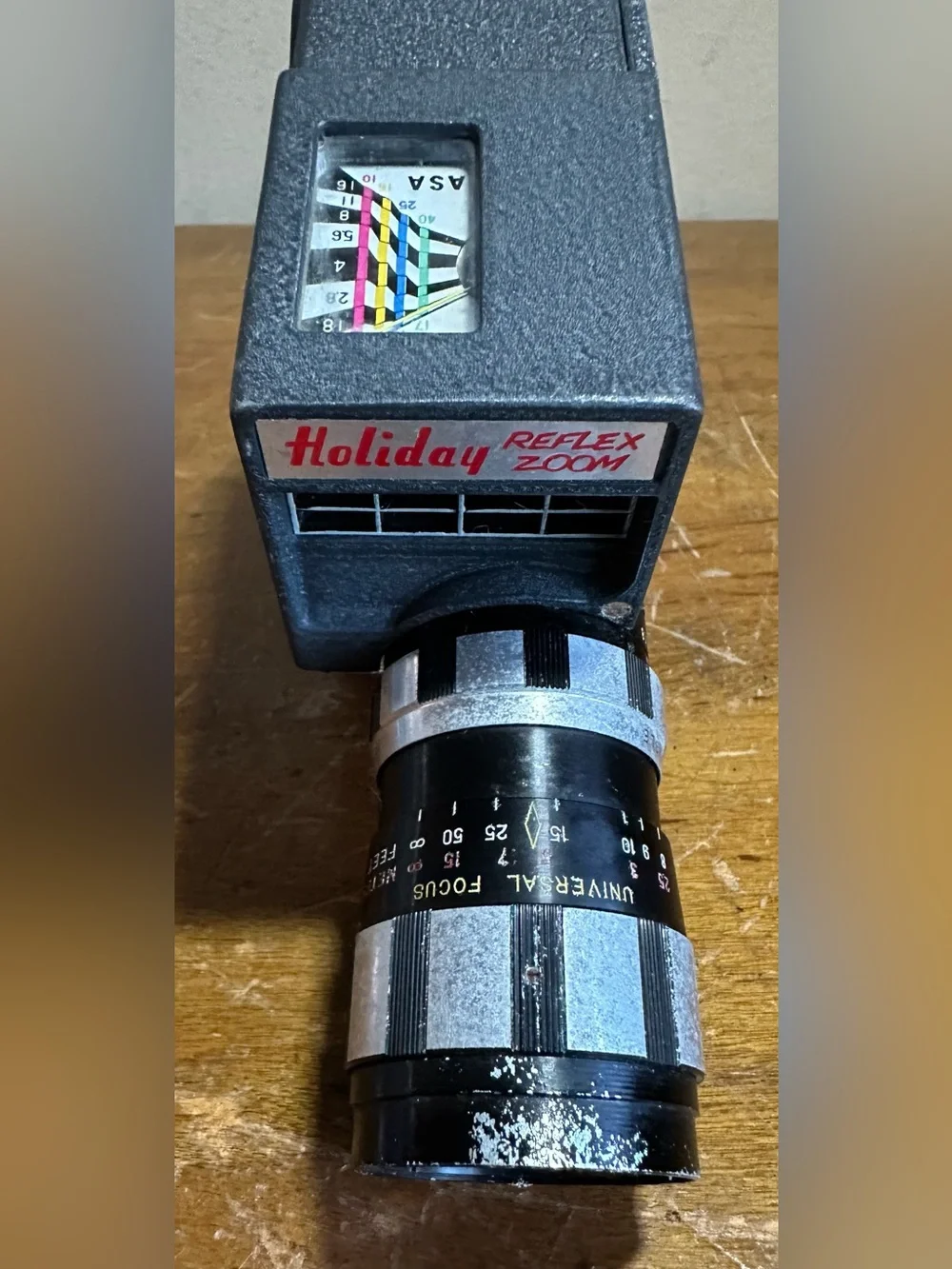 Vintage Mansfield Holiday Reflex Zoom 8mm Film Zoom Lens Handheld Movie Camera